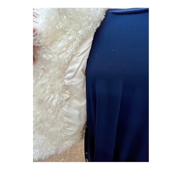 Donna Salyers Fabulous-Furs White Faux Fur Jacket - Size Small​